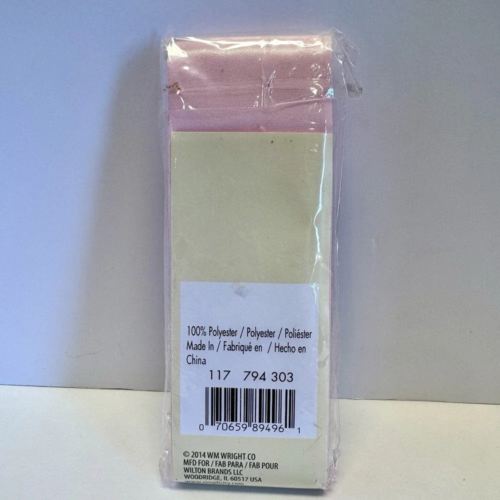 Wrights Pink‎ Satin Blanket Binding 4.75 Yards PC794 303
